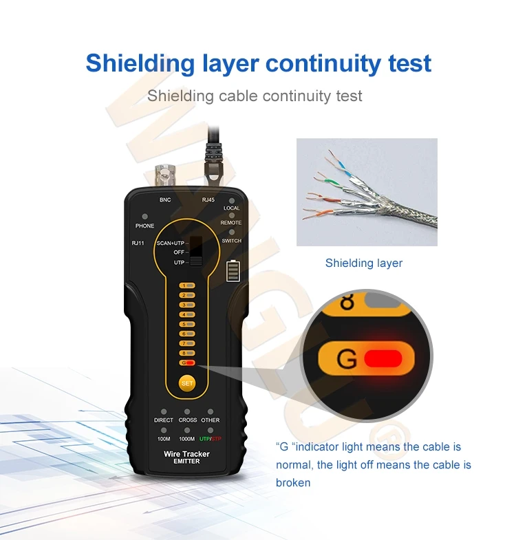 wanglu portable digital cable tracer ct-66