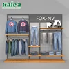Newest design sports clothes store fixtures high end quality clothing shop display upright