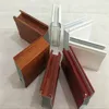 a batch of wooden print extrusion aluminum profile for windows and doors