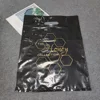 2019 Amazon Custom Design Logo Printing Pe Cheap Plastic Die Cut Patch Handle Shopping Bag