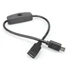 Micro USB Cabl with ON/OFF Toggle Switch 501 Micro Usb Male To Female Extension Cable With Switch For Raspberry Pi
