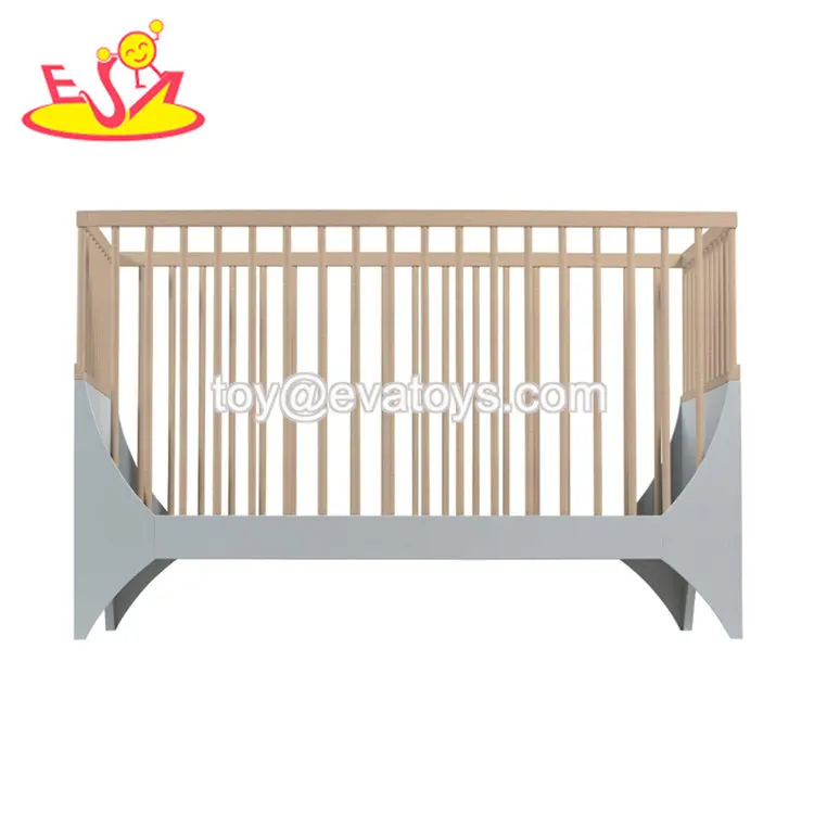 High Quality Natural Wooden Baby Crib Sets For Wholesale W08e029