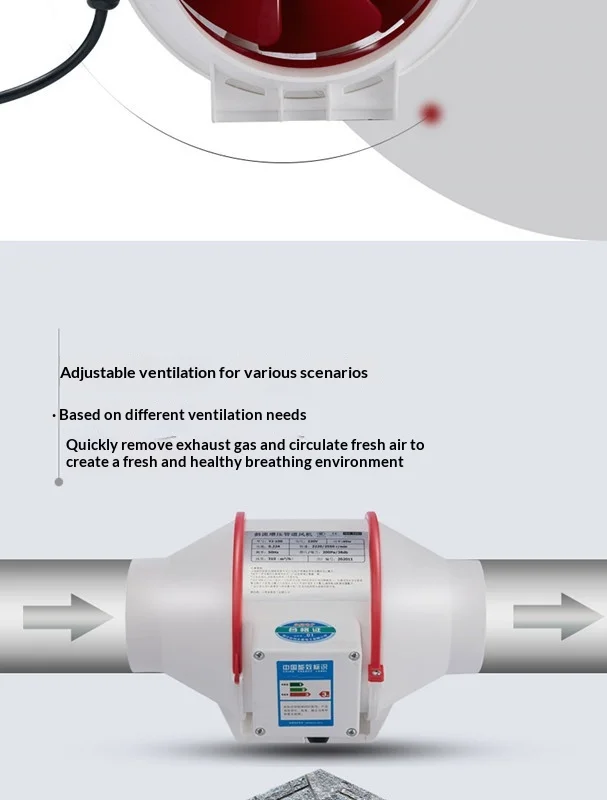 Flow Booster Duct Fan, Plastic, 110 V, Electric - detail 16