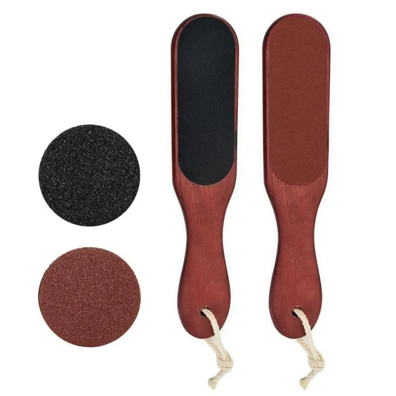 product chinese factory foot file wood foot file  pedicure tool nickel foot file callus remover-1