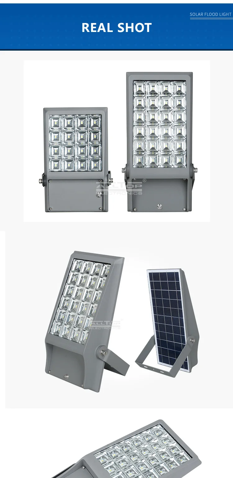 ALLTOP High power ip65 outdoor die casting aluminum 8watt 12watt solar led flood light
