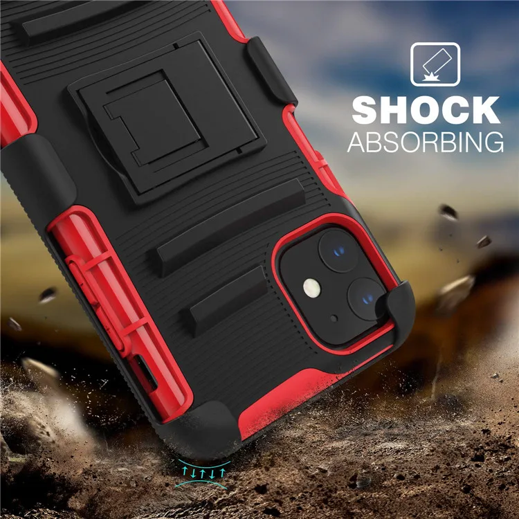 MoKo Wholesale belt clip PC hard protective cellphone case for iphone 11 6.1 inch 2019