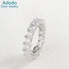 hot products fashion jewelry white zircon silver unisex ring for valentine gifts