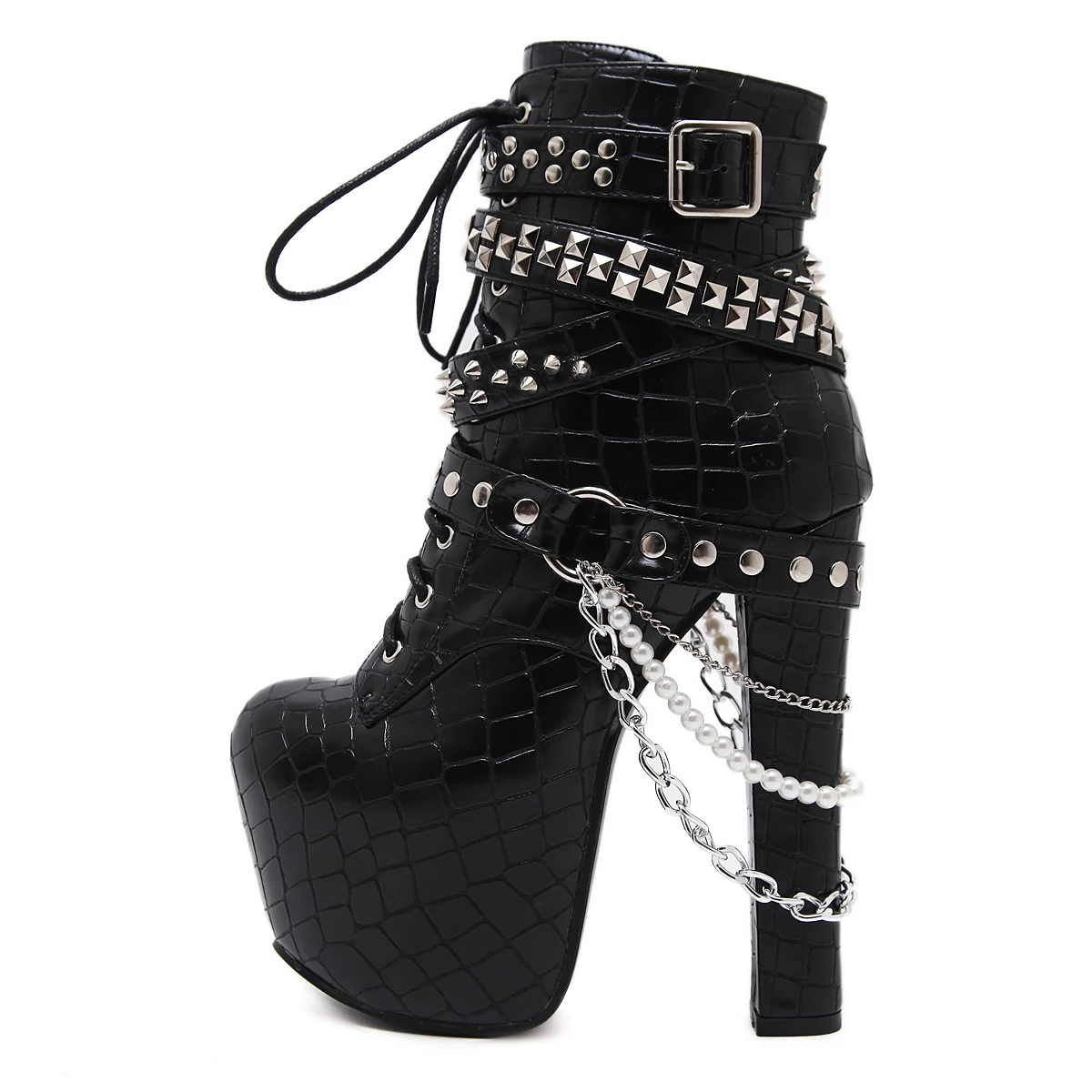 Givenchy Chain Ankle Boots Heel