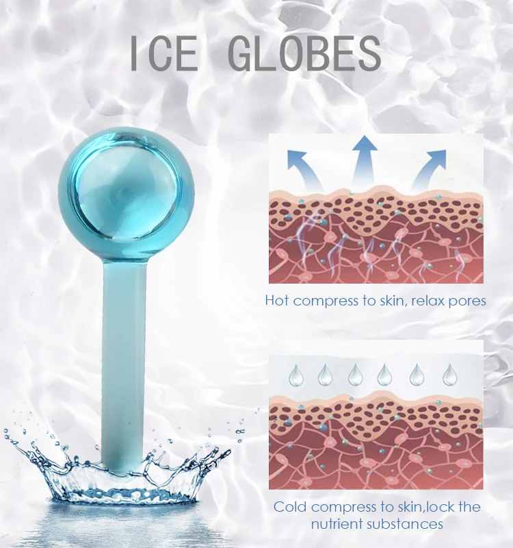 2021 New Ice Globe Face Massage Balls Cooling Frozen Mini Facial Ice