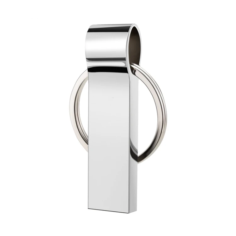 usb flash drive silver usb 3.0 metal pendrive 128GB 64GB 32GB 16GB 8GB 4GB usb memory stick Key chain pen drive Free custom LOGO - ANKUX.COM