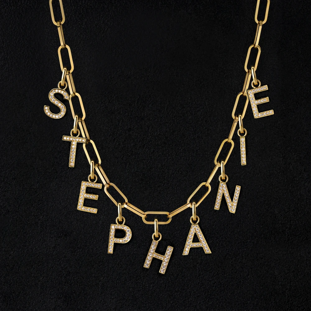 personalized paperclip necklace