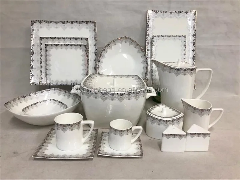Middle East Egypt Hp Crockery Fine Bone China Dinnerware Set Luxury 66
