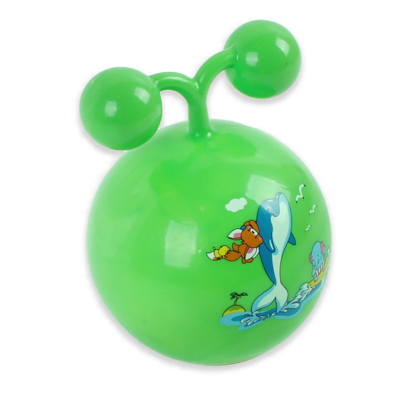 5 Inches Fitness Bouncing Jumping Hopper Ball Inflate With Double Balls