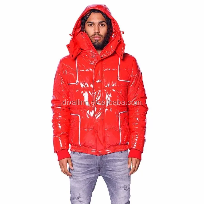 bubble jacket red.