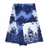 new sample 5 yards cheap french african embroidered lace fabric with stones