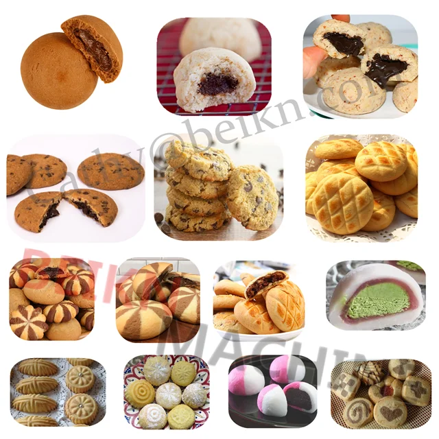 Automatic chocolate filled cookies making machine