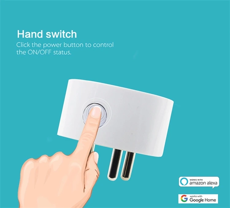 Cheap WiFi Enabled India Standard Energy Consumption Tuya Smart Plug Socket