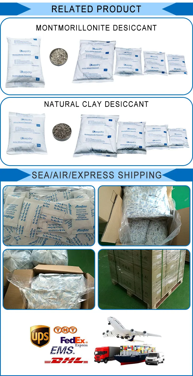 5G High Quality Composite Paper White Color Desiccant Silica Gel