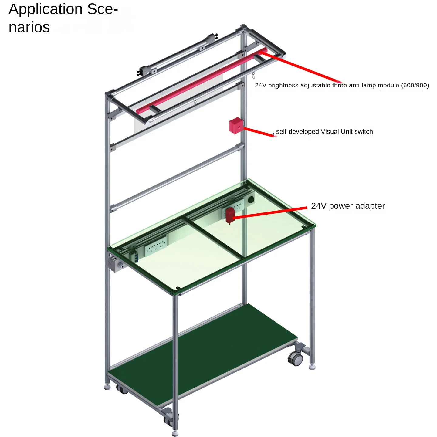 product 24v brightness adjustable three proof lamp module 600 900 third generation bar aluminum alloy lean tube fitting 1000 series-12