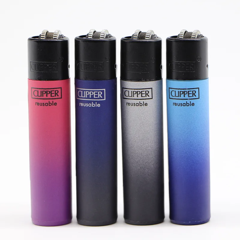 Clipper Lighter Pack Of 24 Full Size Refillable Flint Lighters Plain