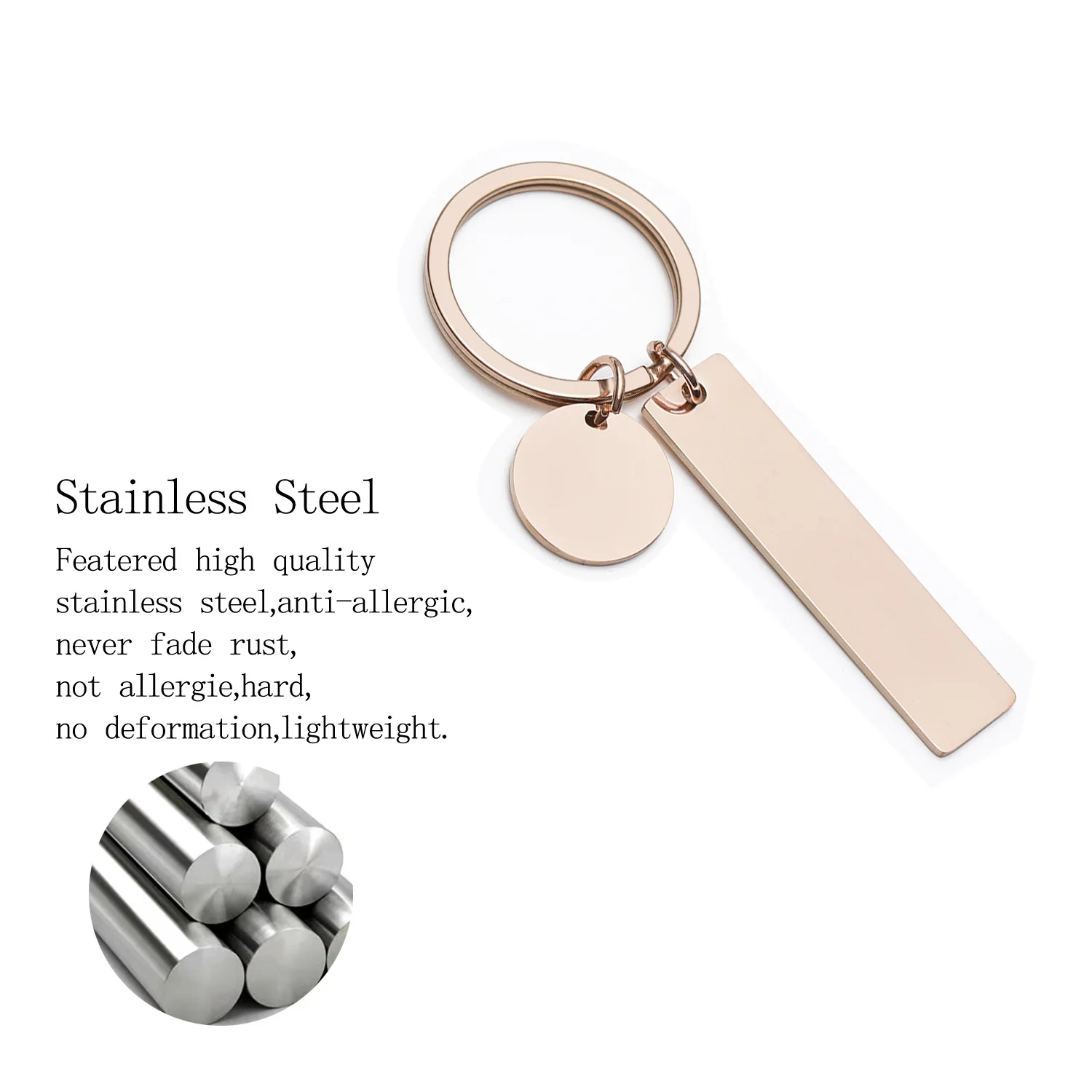 Metal Sc Keychain Metal Blank Keychain Stainless Steel Keychain Blank Strip Bar Key ...