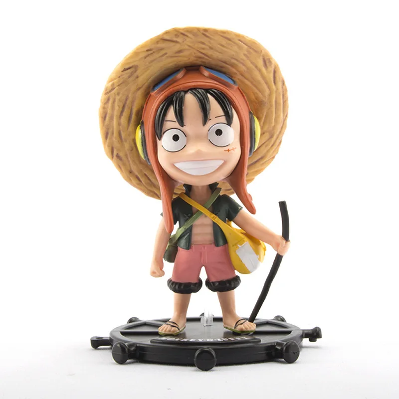 custom cute monkey d luffy statue set japanese anime 3d one