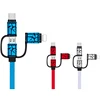 Colorful Painted 1.5A 3 IN 1 Charging Micro Multi USB Data Cable For Mobile Phones