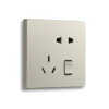Standard plug and socket 10A wifi power socket with button recessed plug outlet