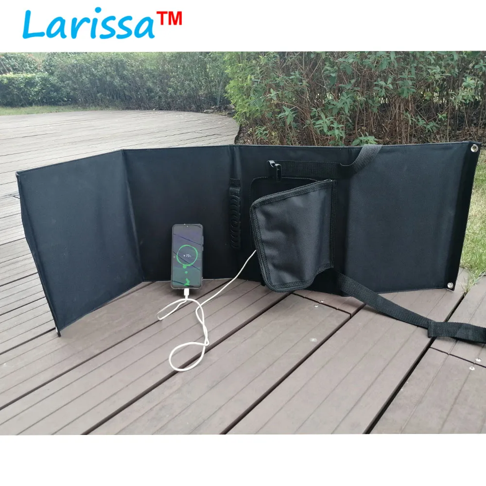 Popular Products 2019 Hot Outdoor Waterproof Sunpower Mobile Output Foldable Panel USB Phone Battery Chargers Solar Pack