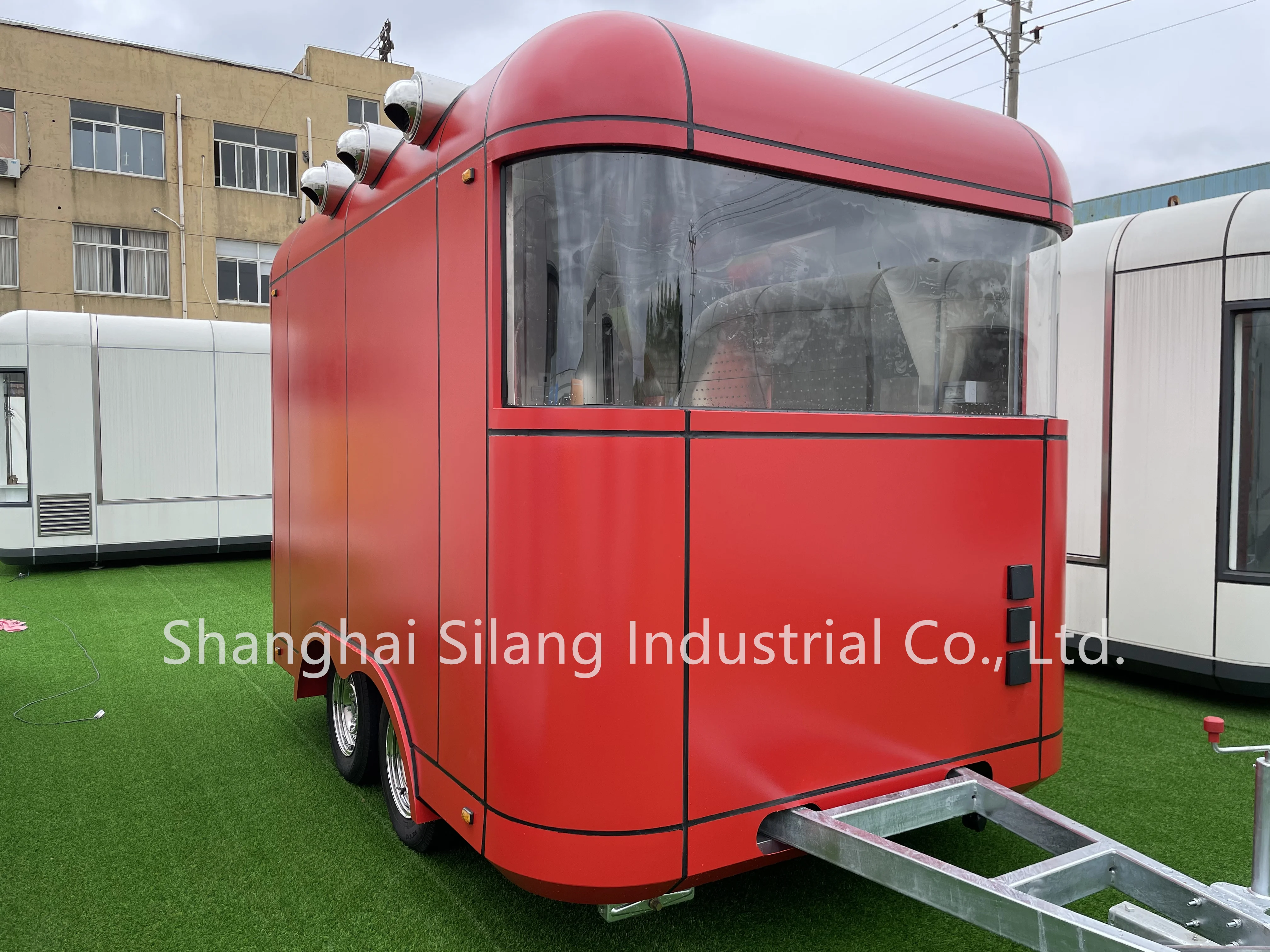 MAICHE New SL-2S Customized Red Mobile Fast Food Trailer BBQ Hot Dog Ice Cream Juice Food Truck supplier