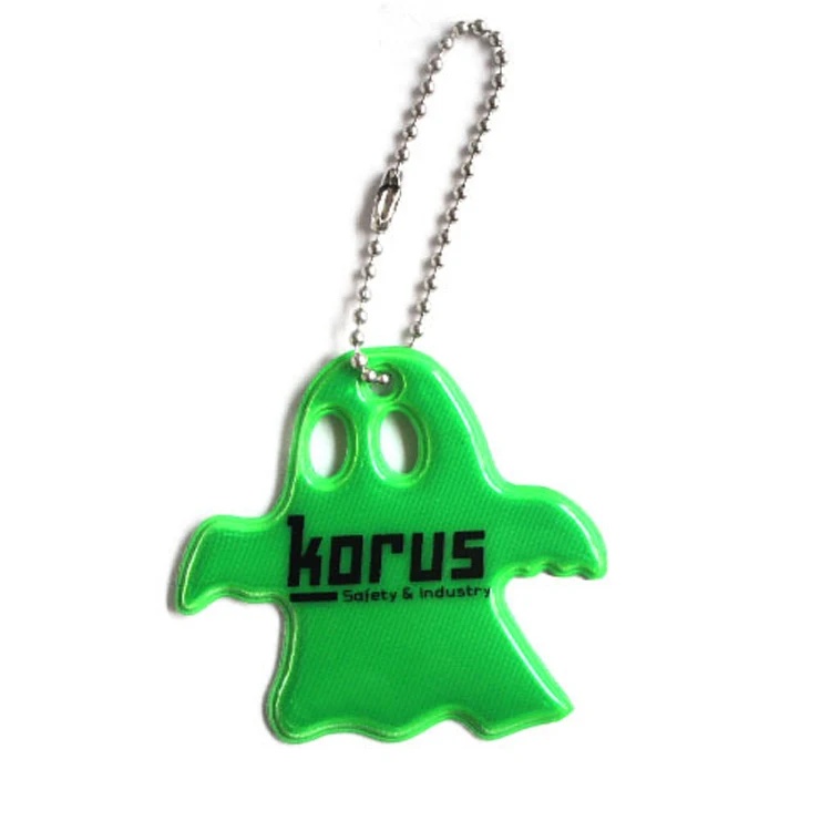 Mini Reflective Safety Vest Keychains Cool Plastic Key Rings Bag