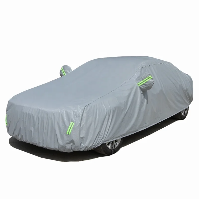 
High Quality Custom Logo Sun Protection Waterproof Anti-Dust 3 Layer PEVA Outdoor Car Full Cover 
