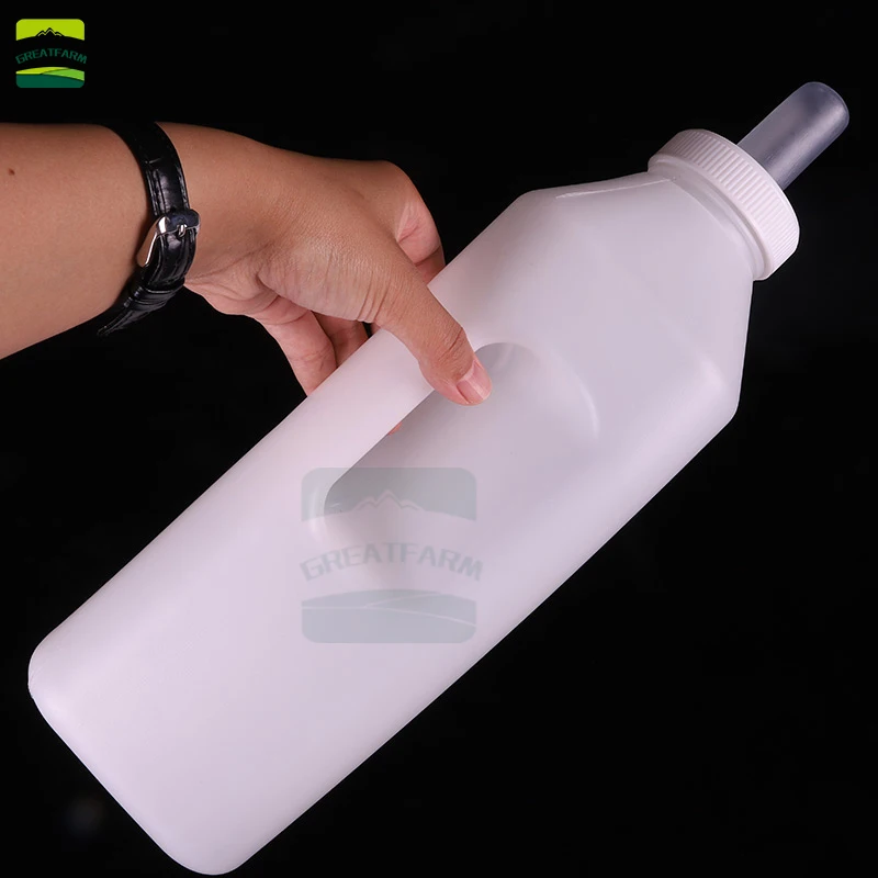 Food grade high quality silicone nipple specialized livestock nursing bottle small milk bottles silicone nipple bottle in stock