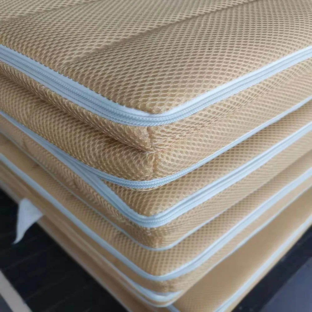 high quality and hot sales 3D fabric 2 folding coconut mattress for sales the best choice