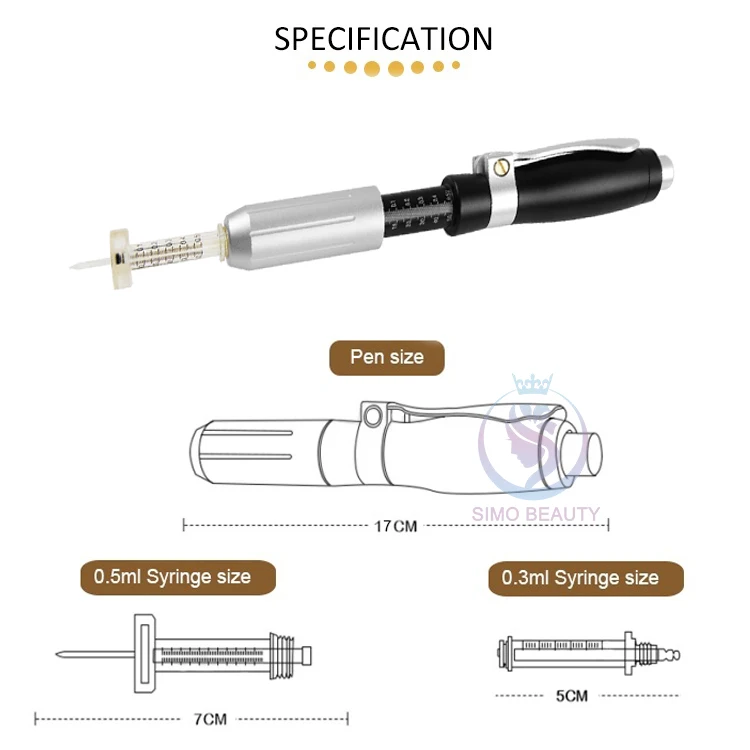 Multifunctional lip injectable hyaluronic acid filler pen