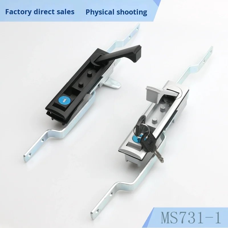 Black Matte MS731-1-2 Sky Ground Connecting Rod Cabinet Lock MS461 Control Mechanical Door Lock for Decorations Cutting manufacture