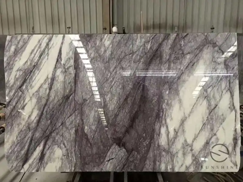 Turkey Milac Lilac Big Size Marble Slab Beautiful New York White Marble Slabs