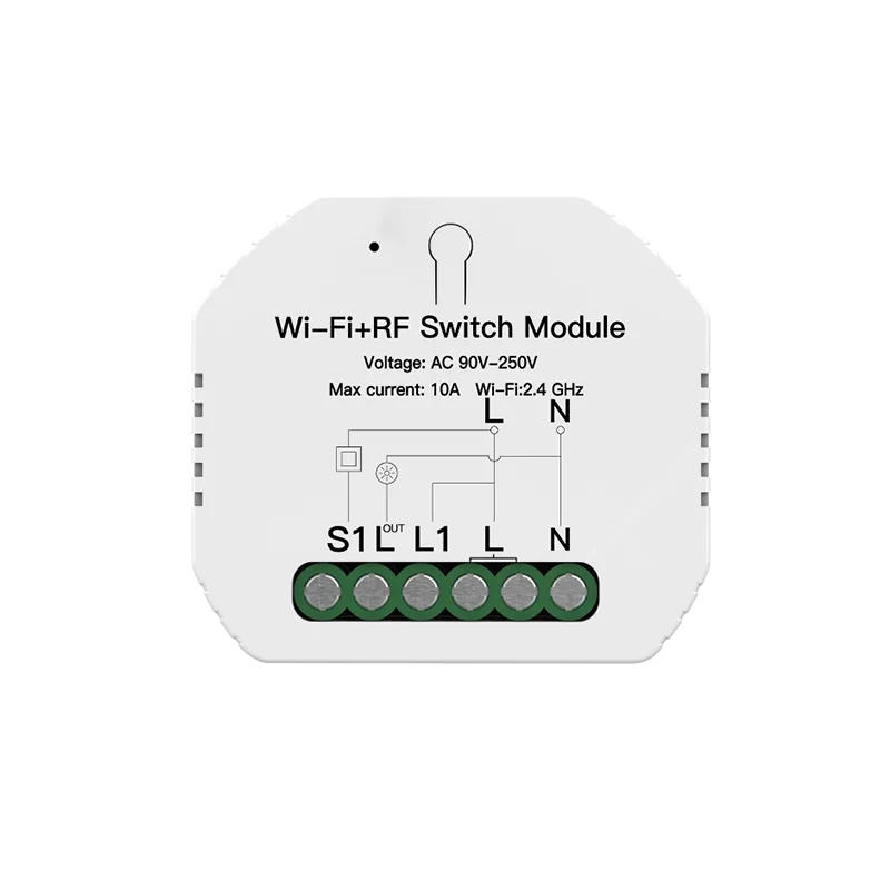 NEW Tuya Bluetooth Micro DIY WiFi RF 433 Smart Light Switch Module For Wall Switches