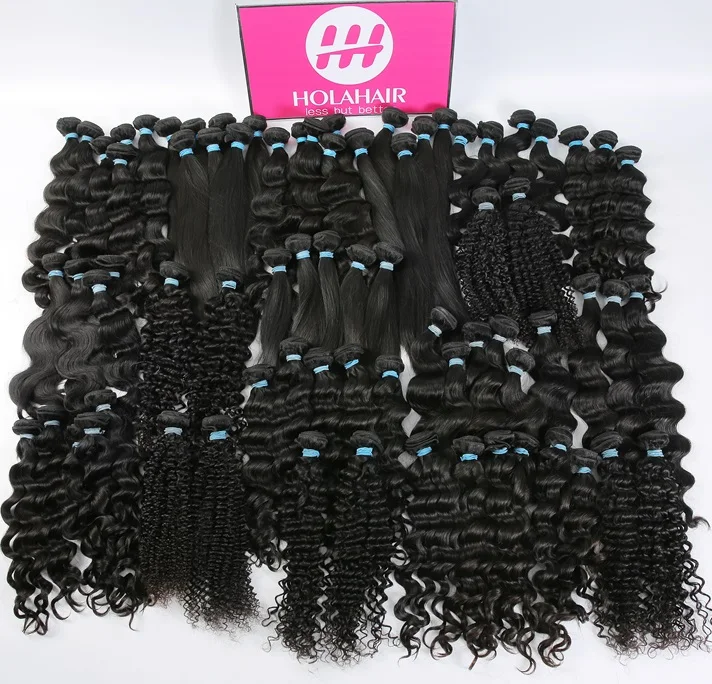 

Holahair Cuticle Aligned Virgin Hair Bundles , Wholesale Bundle Virgin Hair Vendors , Wholesale Human Hair Extension Vendors