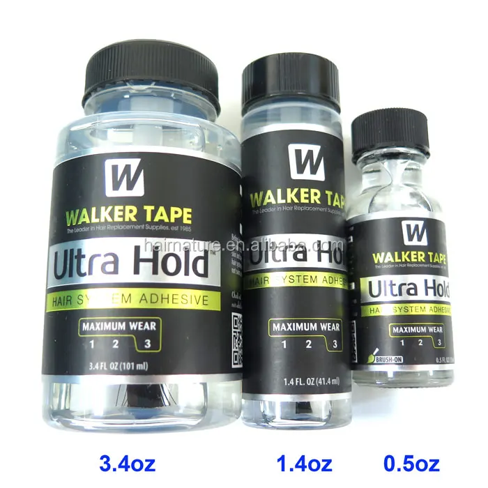 Walker Ultra Hold Wig Glue Adhesive For Hair Extensions, 3.4 Oz, Waterproof, USA Made