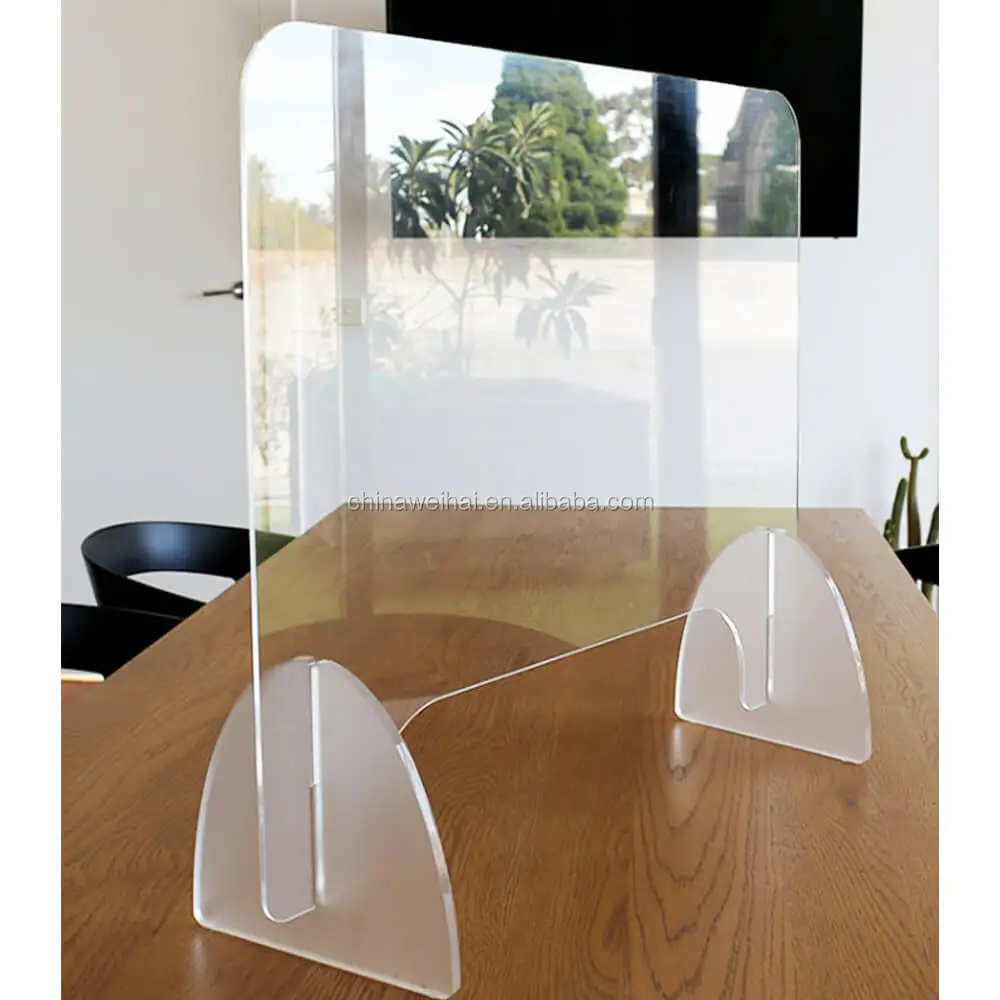 Acrylic Table Top Plexiglass Shield Plastic Protective Counter Shield