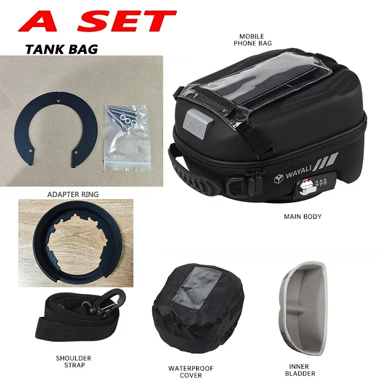 Motorcycle Luggage & Saddlebags Tank Bag 5.5l Capacity Waterproof For