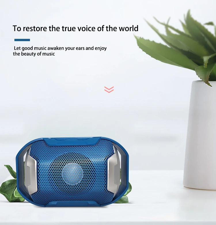 New Design LED Speaker SLC-093 wireless Speaker support BT/USB/TF card/Aux/FM functions Portable Speaker - ANKUX.COM