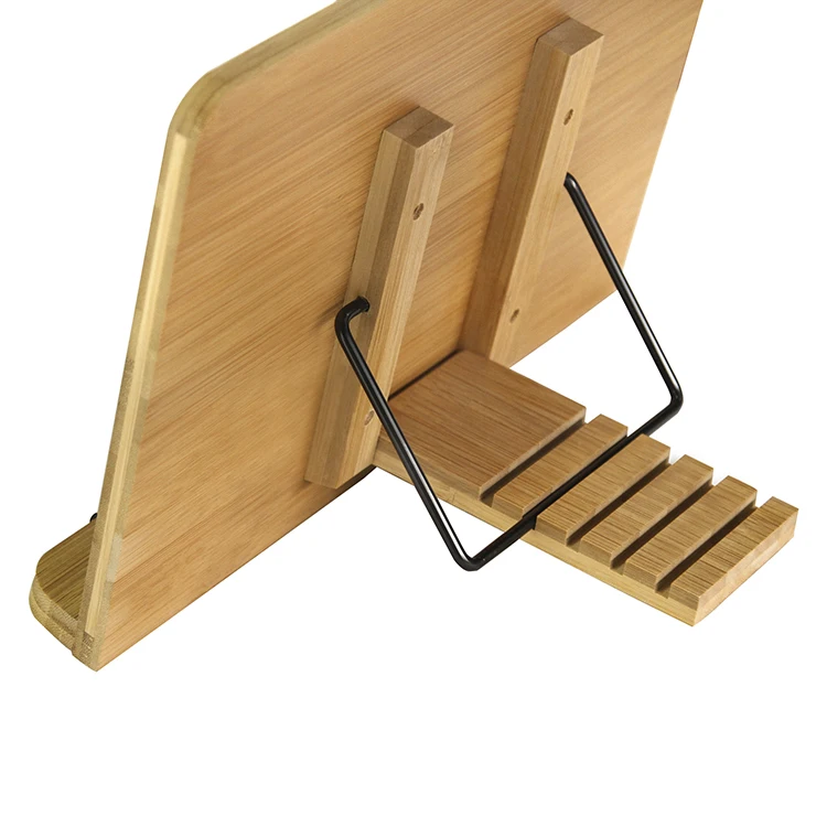 Hot Selling Eco Friendly Adjustable Ergonomic Bamboo Reading Stand For
