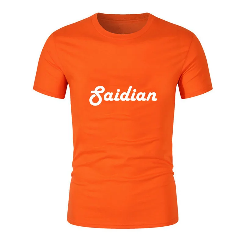 Mens slim fit high quality custom printed elastic sleeve cuff t shirt