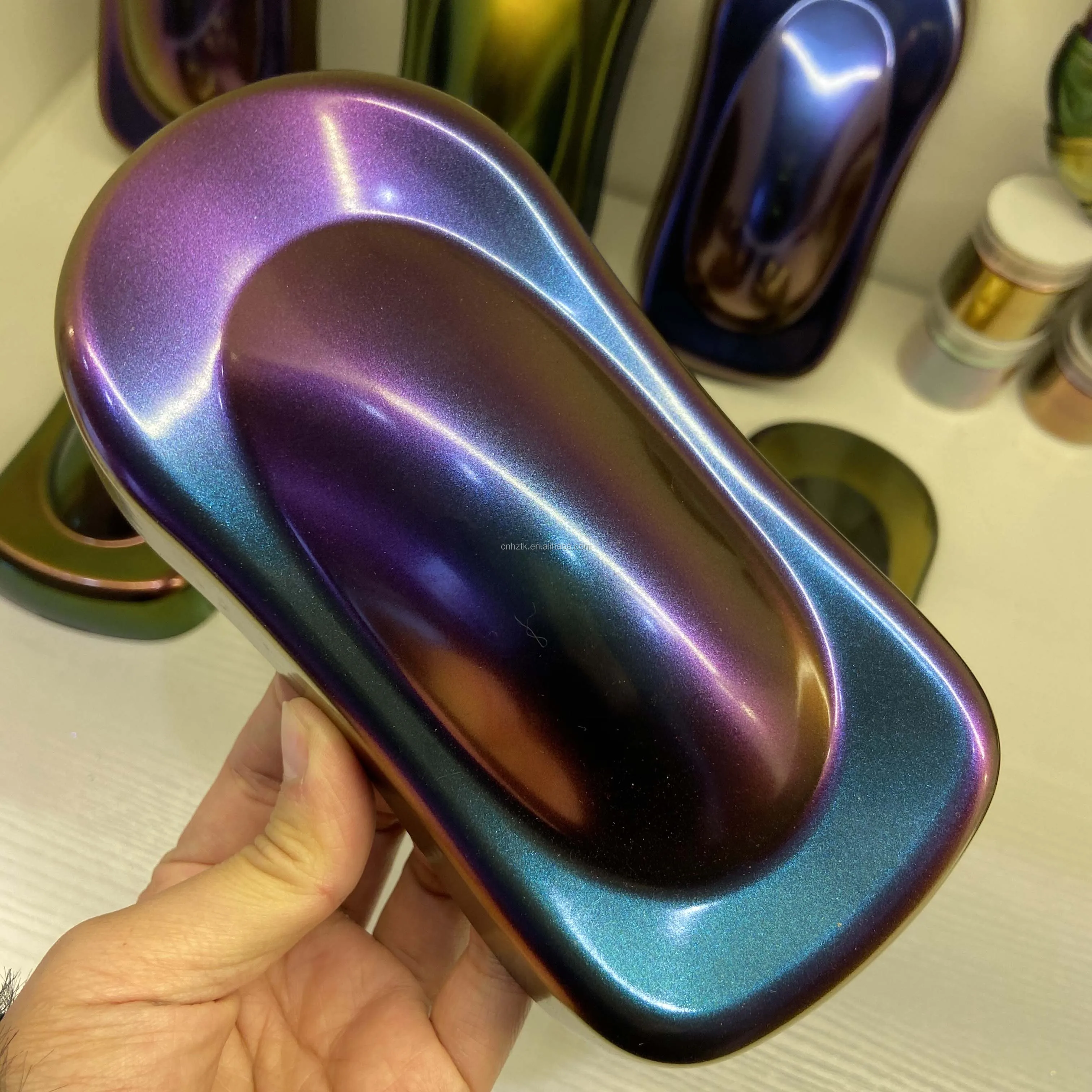 镜面镀铬效果变色龙颜料,车漆用变色龙粉末