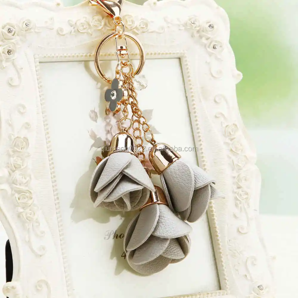 Vải Hoa Key Ring Voan Tassel Xe Key Chains Lady Cặp Đôi Túi Mới Thời Trang  Charm Flower Keychain Đảng Quà Tặng - Buy Tua Xe Keychain,Thời Trang Quyến  Rũ Vòng Chìa