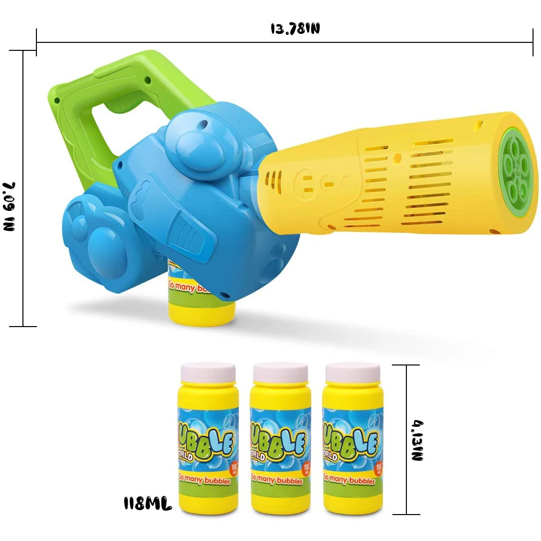 Bubble Leaf Blower For Toddlers,Kids Bubble Blower Machine With 3 ...