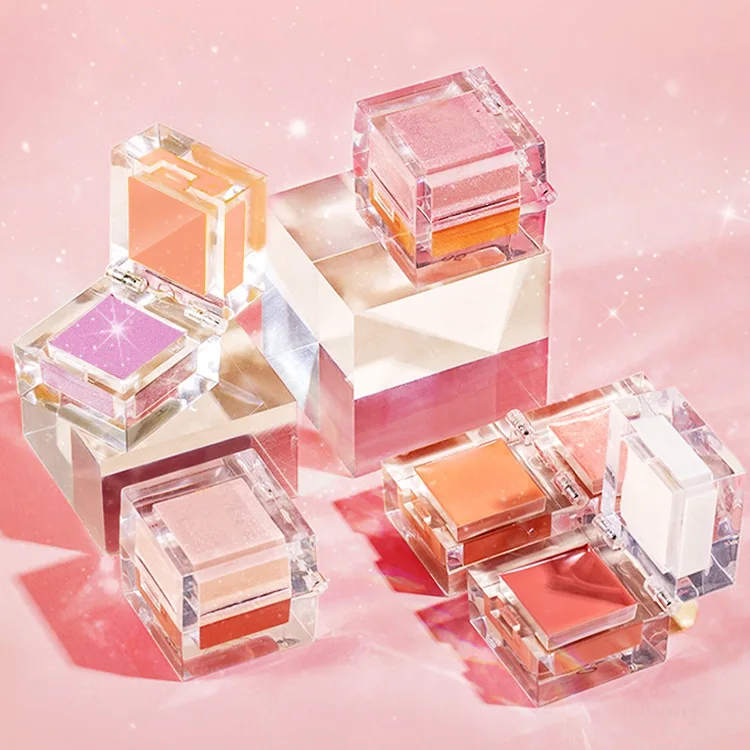 Wholesale Blush And Highlight Custom Blush Palette 2 In 1 Makeup Blush