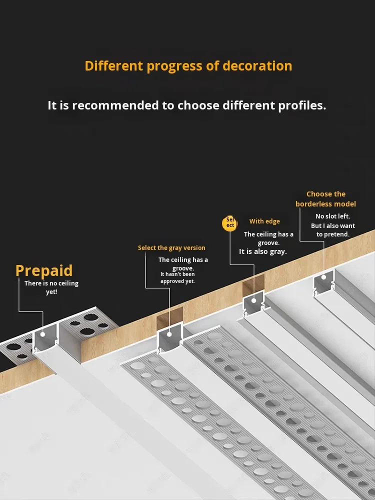 product led recessed linear light strip aluminum channel light with 111v 240v voltage and 2 year warranty-2